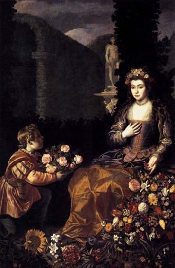 HAMEN, Juan van der Offering to Flora France oil painting art